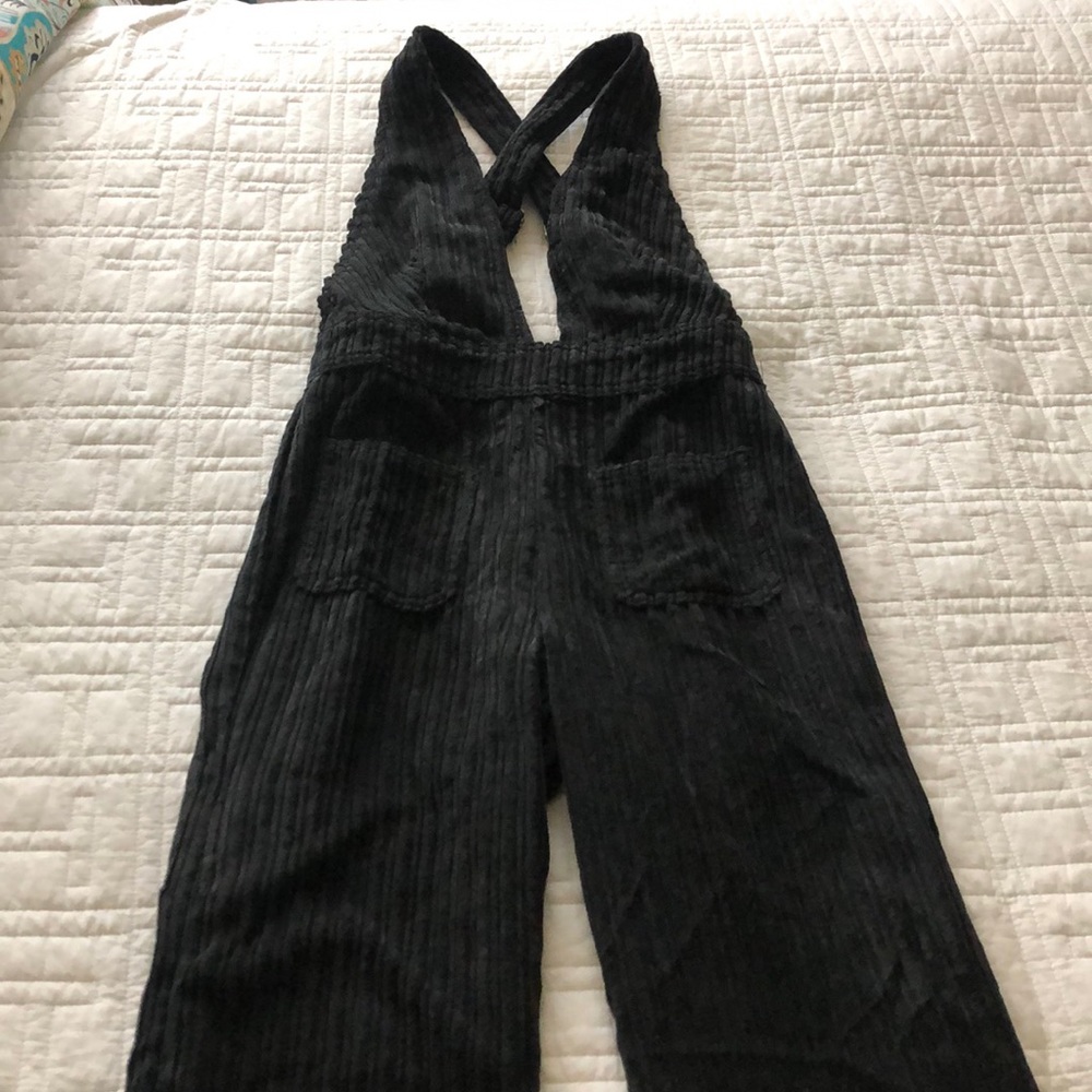 UO Deep-V Chenille Jumpsuit